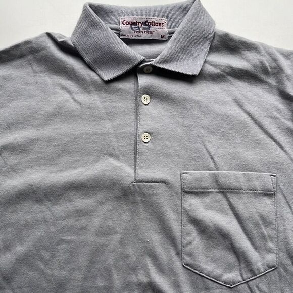 (2) Vintage La Mode & Country Origins Pocket Polo Mens Small - Picture 4 of 16